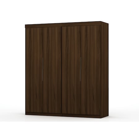 Manhattan Comfort Mulberry 2.0 Wardrobe Closet, Brown 121GMC5